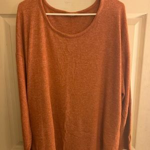 Orange long sleeve top
